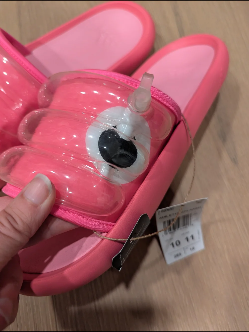 Adidas Pink Slide Sandals That Look Like A Pool Float